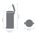NewIcon Pedal Bin 30L