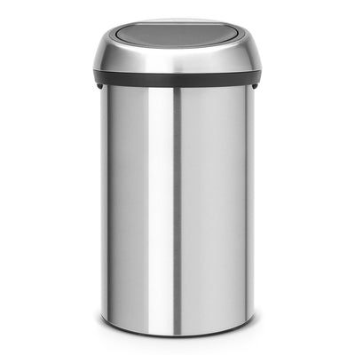 Touch Bin 60 Litre FPP Matte Steel