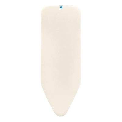 Ironing Table Replacement Cover 124 x 45cm (C) with 2mm Foam Underlay White