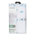 IRONING BOARD REPLACEMENT COVER 124X45 (C) COTTON FLOWER 8MM FOAM COMPLETE SET