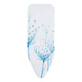 IRONING BOARD REPLACEMENT COVER 124X45 (C) COTTON FLOWER 8MM FOAM COMPLETE SET
