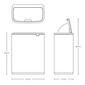 BO Touch Bin 60L White