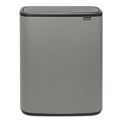 BO Touch Bin 60L White Mineral Concrete Grey