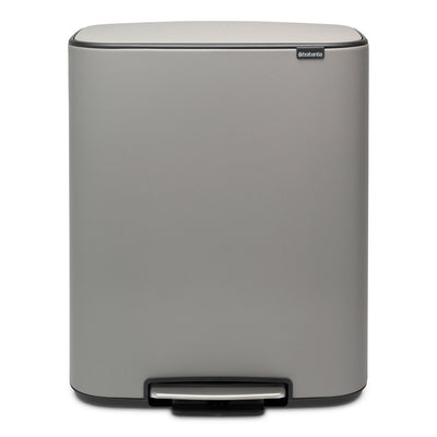 BO Pedal Bin 60L Mineral Concrete Grey