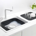 Washing Up Bowl with Drying Tray Dark Grey