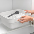 Washing Up Bowl with Drying Tray Dark Grey