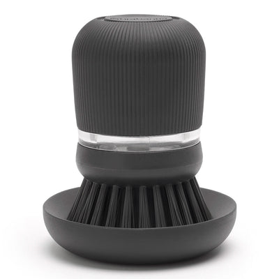 Soap Dispensing Dish Brush Dark Grey Dark Grey