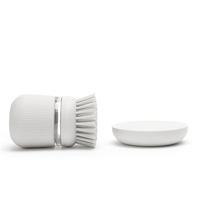 Soap Dispensing Dish Brush Dark Grey Light Grey
