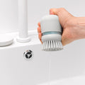 Soap Dispensing Dish Brush Dark Grey