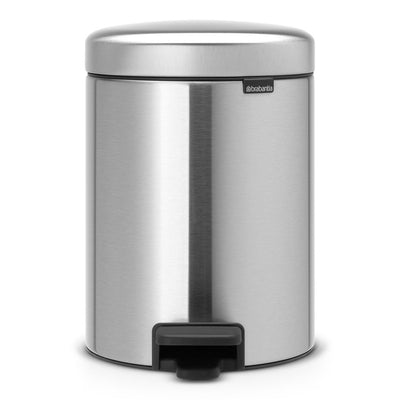 NewIcon Pedal Bin, Recycle 2x2L Matt Steel