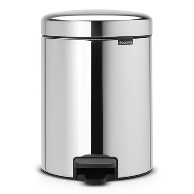 NewIcon Pedal Bin, Recycle 2x2L Brilliant Steel