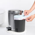 NewIcon Pedal Bin, Recycle 2x2L