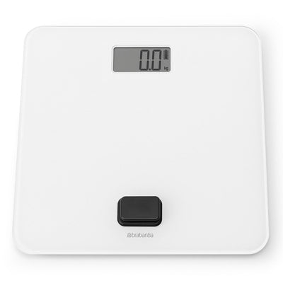Battery-Free Bathroom Scale White