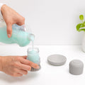 Soap Dispensing Dish Brush Dark Grey