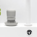 Soap Dispensing Dish Brush Dark Grey