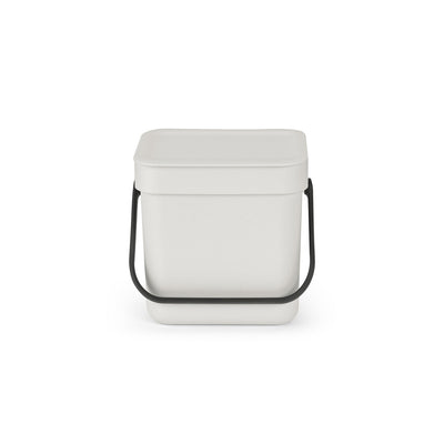 Sort & Go Waste Bin 3L Light Grey