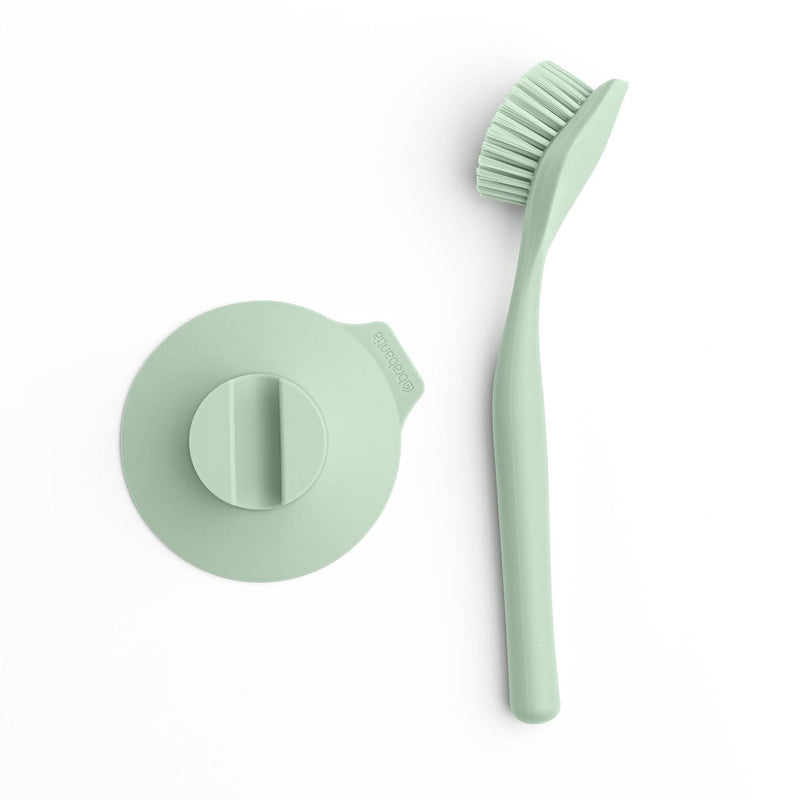 Dish Brush with Suction Cup Holder