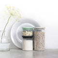 Stackable Glass Jars Set of 3
