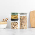 Stackable Glass Jars Set of 3