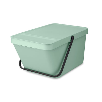 Sort & Go Stackable Waste Bin 20L Jade Green