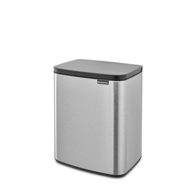 BO Waste Bin 12L FPP Matte Steel