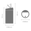 Touch Bin Twin Bin 40 Litre (2 x 20 l) FPP