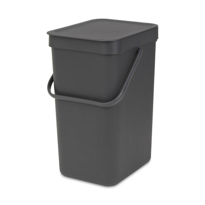 Sort & Go Waste Bin 12L Grey