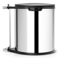 Built-in Bin 15 Litre De Luxe - Brilliant Steel