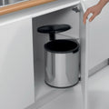 Built-in Bin 15 Litre De Luxe - Brilliant Steel
