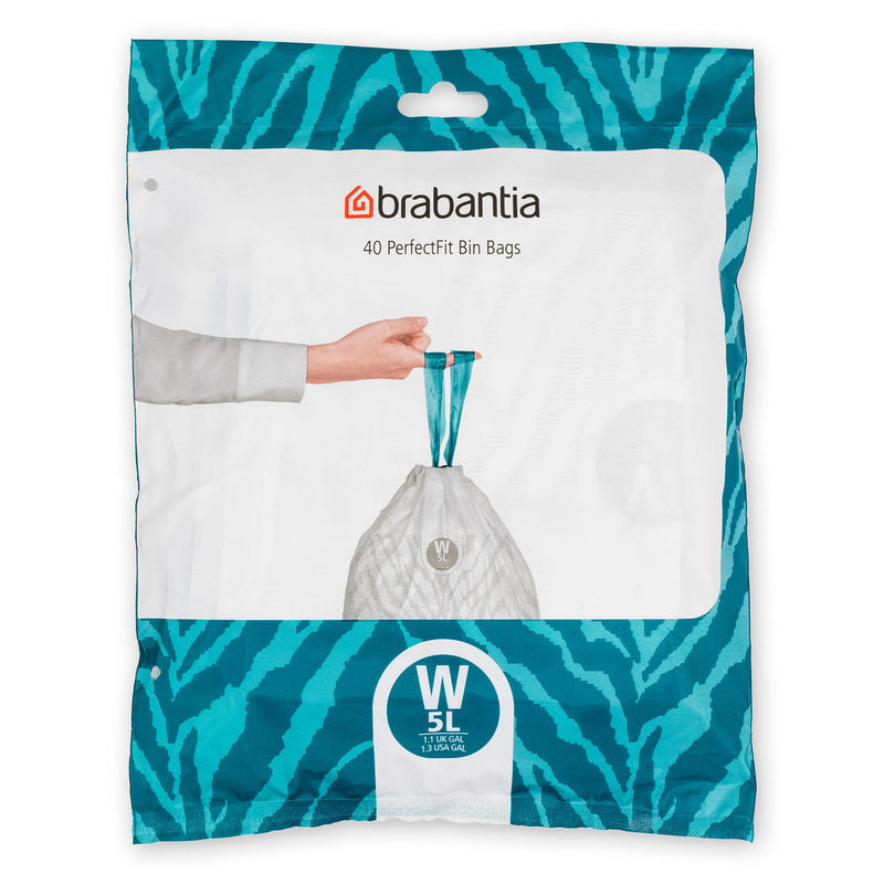 Bin Liner Code W (5 Litre newICON) 40 Bags Dispenser Pack