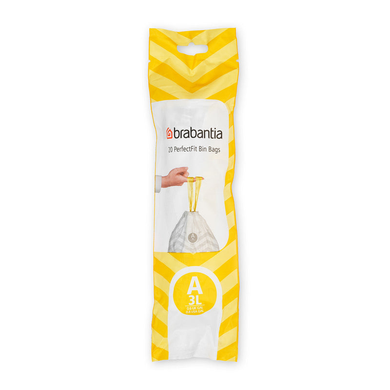 Perfectfit Bin Bags Code A (3-4 litre), Roll with 20 Bin Bags