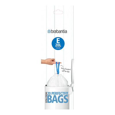 Bin Liner Code E (20 Litre) 20 Bags/Roll