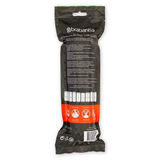 Bin Liner Code G (23/30 Litre) 20 Bags/Roll