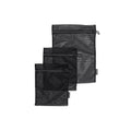Wash Bags Set of 3 in 2 sizes (2x 33 x 25cm / 1x 45 x 33cm) - Black