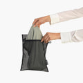 Wash Bags Set of 3 in 2 sizes (2x 33 x 25cm / 1x 45 x 33cm) - Black