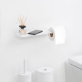 Mindset Toilet Roll Holder with Shelf
