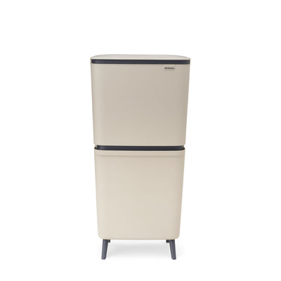 SortUp Recycle Bin Hi - 20+25 litre Soft Beige