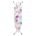 Patterned ironing board on a white background