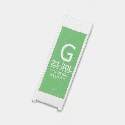 383366 Capacity Tag 30L G Green (same for newICON and Old)