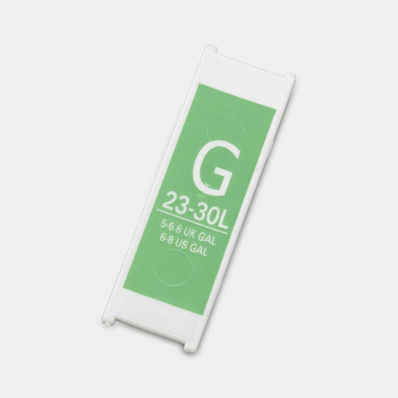 383366 Capacity Tag 30L G Green (same for newICON and Old)
