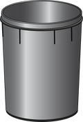322006 3L Pedal Bin Bucket White