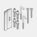 Fixing Set Pullout Lines Chrome for Matt Steel