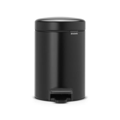 NewIcon Pedal Bin 3L Matt Black