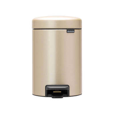 NewIcon Pedal Bin 3L Metallic Gold