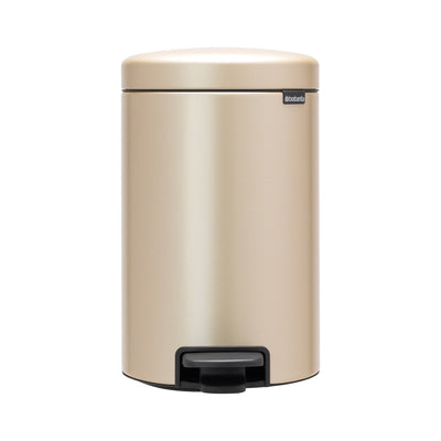 NewIcon Pedal Bin 12L Metallic Gold
