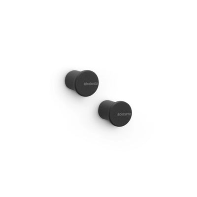 MindSet Towel Hooks,Metal Set of 2 Mineral Infinite Grey