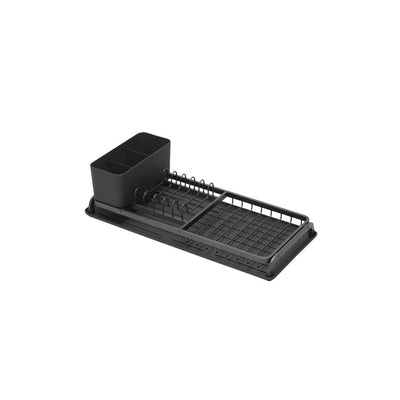 Compact Dish Drying Rack Dark Grey