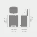 Bo Pedal Bin 12L