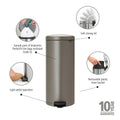 NewIcon Pedal Bin 30L
