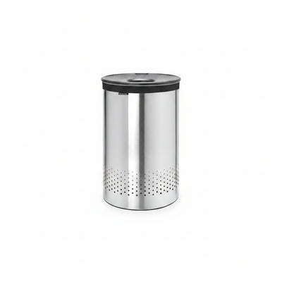 Laundry Bin 60 Litre Matt Steel